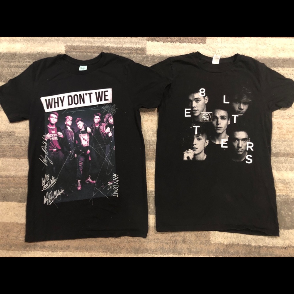 Lot of 2 Why Don’t We band tshirts